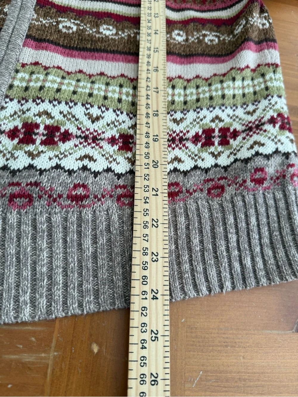 Vintage tiara international Full Zip Cardigan L Fair Isle Warm Fall  Grannycore
